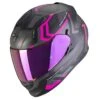 Scorpion Exo-491 Helmet Spin - Matt Black Pink -Motorcycle Clothing Store Scorpion Exo 491 Helmet Spin Matt Black Pink 1