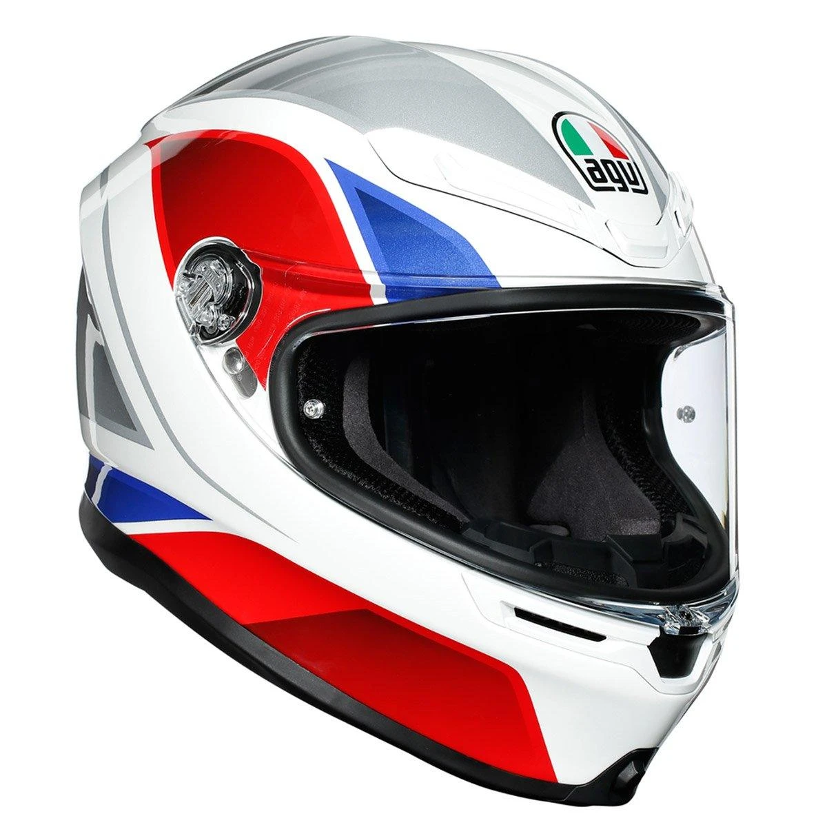 AGV K6 Hyphen Helmet - White Red Blue 3 AGV K6 Hyphen Helmet - White Red Blue