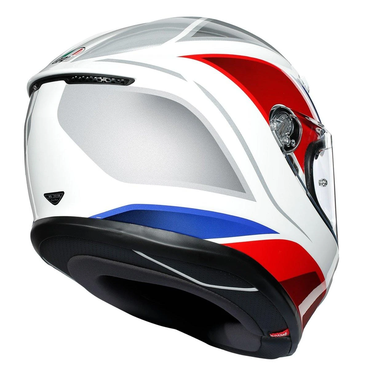 AGV K6 Hyphen Helmet - White Red Blue 5 AGV K6 Hyphen Helmet - White Red Blue - Image 3