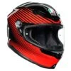 AGV K6 Rush Helmet - Black Red -Motorcycle Clothing Store agv k6 rush helmet black red getgearedshop 1