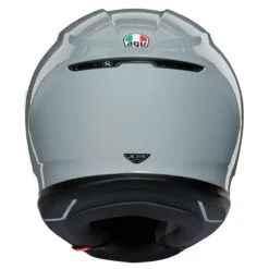 AGV K6 Solid Helmet - Grey -Motorcycle Clothing Store agv k6 solid helmet grey getgearedshop 4