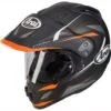 Arai Tour-X 4 Break Helmet - Black Orange White -Motorcycle Clothing Store arai tour x 4 break helmet black orange white getgearedshop 1
