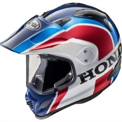 Motorcycle Clothing Store 14 Arai Tour-X 4 Honda Africa Twin 2018 Helmet - White Red Blue