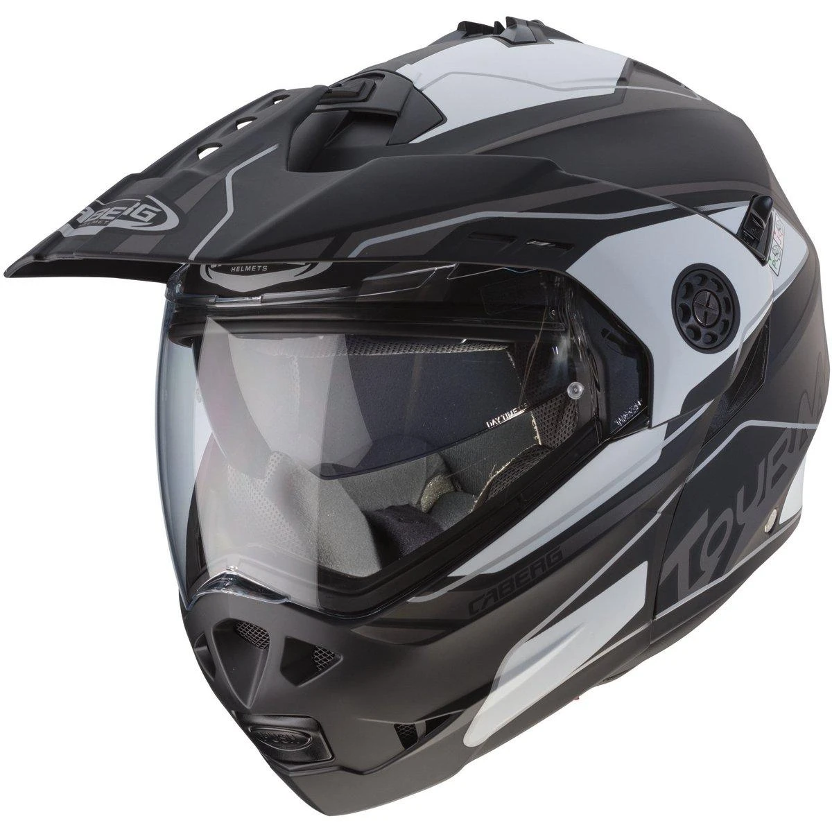 Caberg Tourmax Marathon Helmet - Black White Anthracite 3 Caberg Tourmax Marathon Helmet - Black White Anthracite
