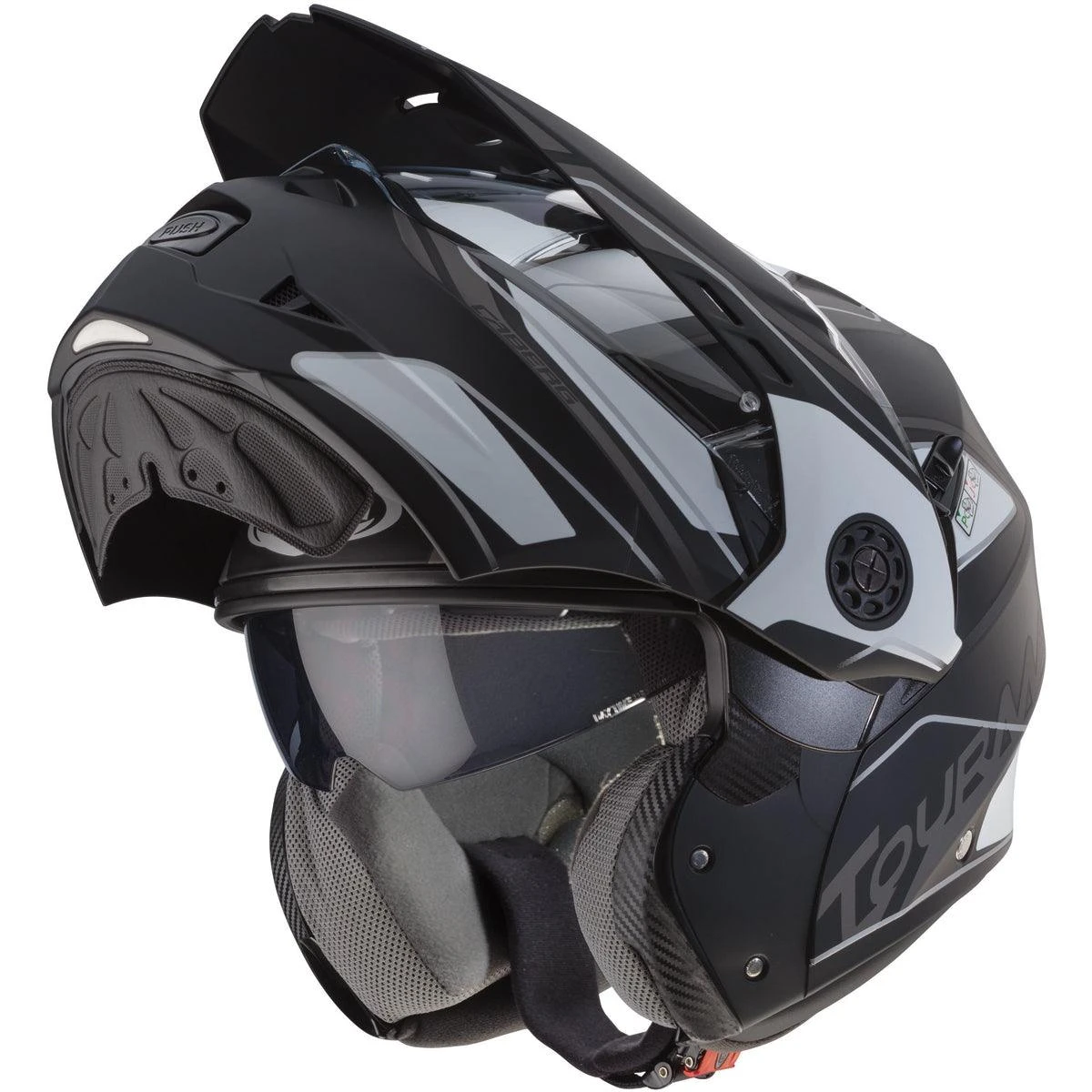 Caberg Tourmax Marathon Helmet - Black White Anthracite 4 Caberg Tourmax Marathon Helmet - Black White Anthracite - Image 2