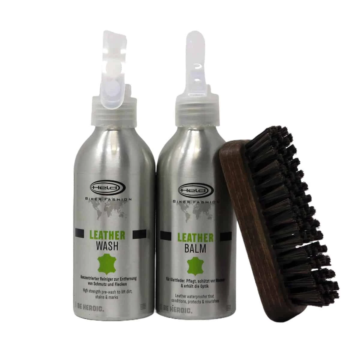Leather Boots Care Set With Brush - 150ml X 2 3 Leather Boots Care Set With Brush - 150ml X 2