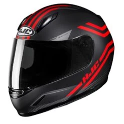 HJC CL-Y Strix Youth Helmet - Black Red