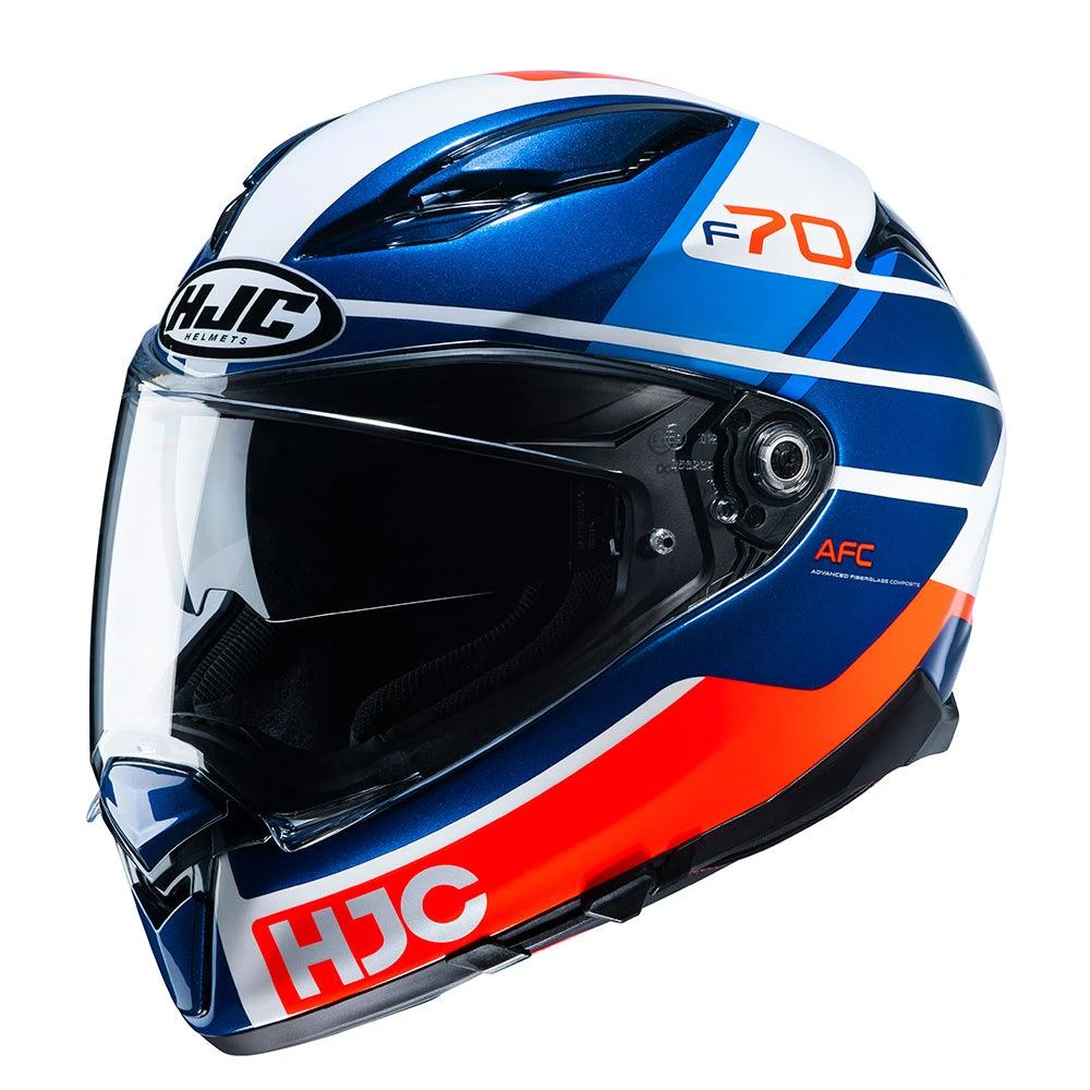 HJC F70 Helmet Tino - Blue Red White 3 HJC F70 Helmet Tino - Blue Red White