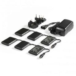 Macna Batteries + Charger Kit For Gloves 12V 3Amp - 2 Battery Sets