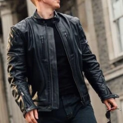 Merlin Cambrian Leather Jacket - Black - SALE -Motorcycle Clothing Store merlin cambrian leather jacket black getgearedshop 5