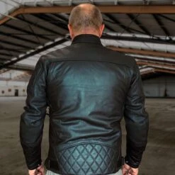 Merlin Wishaw Leather Jacket D3O - Black - SALE -Motorcycle Clothing Store merlin wishaw leather jacket d3o black getgearedshop 3