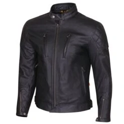 Merlin Wishaw Leather Jacket D3O - Black - SALE -Motorcycle Clothing Store merlin wishaw leather jacket d3o black getgearedshop 5