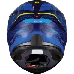Nexx SX.100R Helmet Skidder - Blue Neon -Motorcycle Clothing Store nexx sx 100r helmet skidder blue neon getgearedshop 3