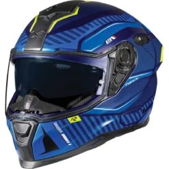 Nexx SX.100R Helmet Skidder - Blue Neon -Motorcycle Clothing Store nexx sx 100r helmet skidder blue neon getgearedshop 4
