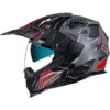 Nexx X.WED 2 Helmet Wild Country - Grey Red -Motorcycle Clothing Store nexx x wed 2 helmet wild country grey red getgearedshop 1