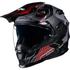 Nexx X.WED 2 Helmet Wild Country - Grey Red -Motorcycle Clothing Store nexx x wed 2 helmet wild country grey red getgearedshop 4