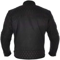 Oxford Hardy Wax Jacket WP - Black -Motorcycle Clothing Store oxford hardy wax jacket wp black getgearedshop 3