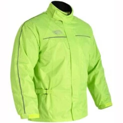 Oxford Rain Seal Jacket WP - Yellow Neon -Motorcycle Clothing Store oxford rain seal jacket wp yellow neon getgearedshop 3