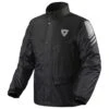 Rev It! Nitric 3 H2O Rain Jacket WP - Black 1 Rev It! Nitric 3 H2O Rain Jacket WP - Black -Motorcycle Clothing Store rev it nitric 3 h2o rain jacket wp black getgearedshop 1