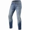 Rev It! Piston 2 Jeans SK 32in Leg - Medium Blue Used -Motorcycle Clothing Store rev it piston 2 jeans sk 32in leg medium blue used getgearedshop 1