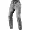 Rev It! Piston Jeans SK 34in Leg - Light Grey Used - SALE -Motorcycle Clothing Store rev it piston jeans sk 34in leg light grey used getgearedshop 1