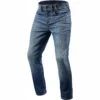 Rev It! Piston Jeans SK 34in Leg - Medium Blue Used - SALE -Motorcycle Clothing Store rev it piston jeans sk 34in leg medium blue used getgearedshop 1