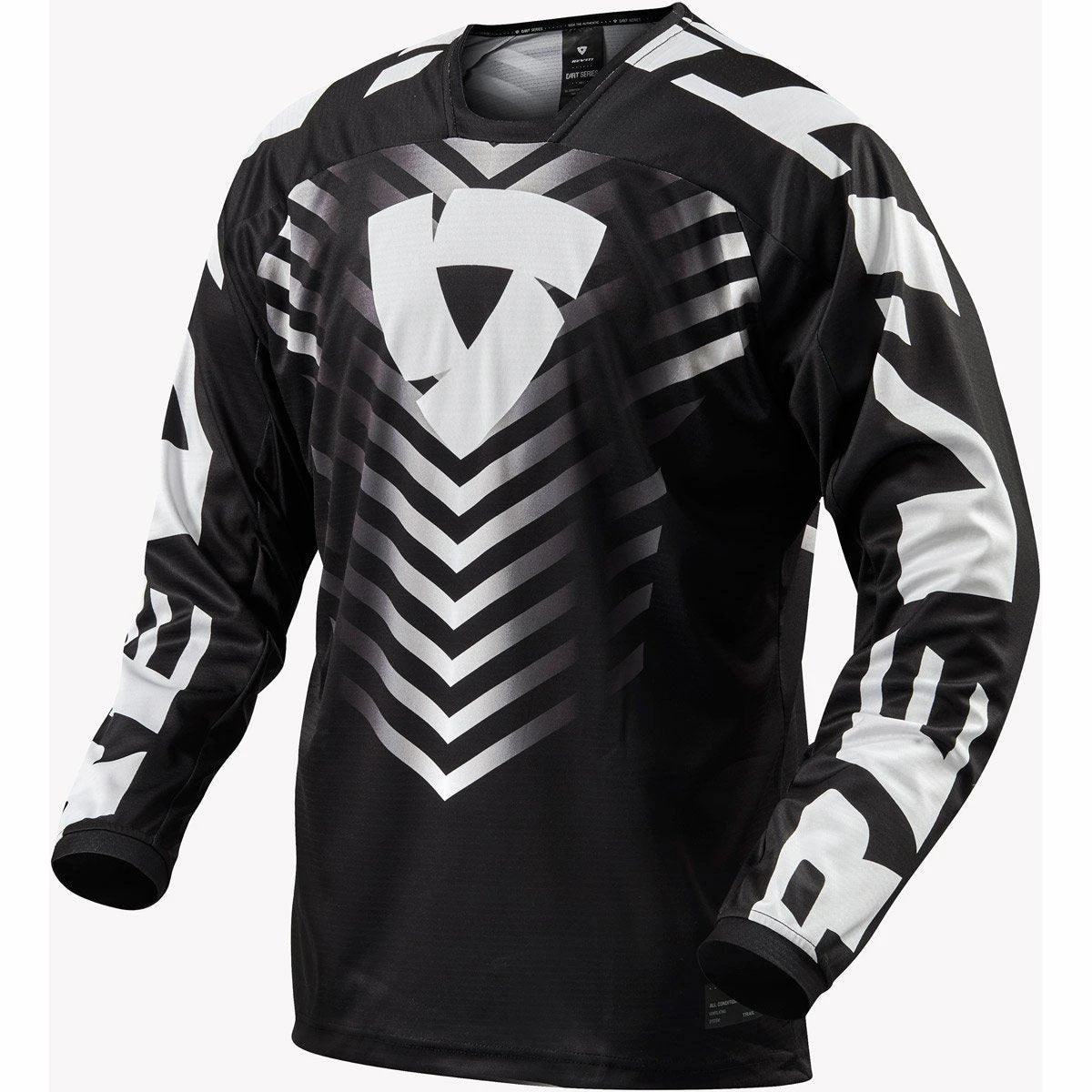 Rev It! Rough Enduro Jersey - Black White 3 Rev It! Rough Enduro Jersey - Black White