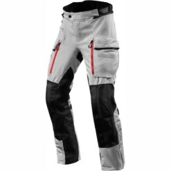 Rev It! Sand 4 Trousers H2O 36in Leg WP - Silver Black -Motorcycle Clothing Store rev it sand 4 trousers h2o 36in leg wp silver black getgearedshop 2
