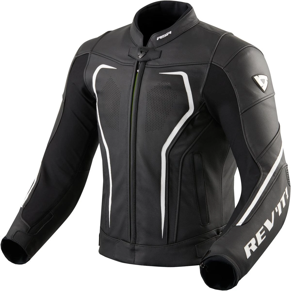 Rev It! Vertex GT Leather Jacket - Black White - SALE 3 Rev It! Vertex GT Leather Jacket - Black White - SALE