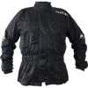 Richa Rain Warrior Jacket WP - Black -Motorcycle Clothing Store richa rain warrior jacket wp black getgearedshop