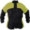 Richa Rain Warrior Jacket WP - Black Yellow -Motorcycle Clothing Store richa rain warrior jacket wp black yellow getgearedshop