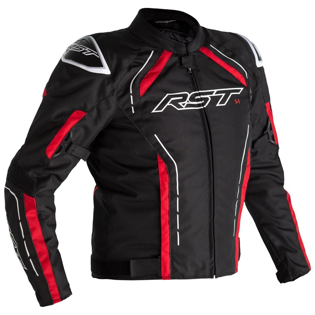 RST S-1 Textile Jacket CE WP - Black Red White 3 RST S-1 Textile Jacket CE WP - Black Red White