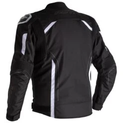 RST S-1 Textile Jacket CE WP - Black White -Motorcycle Clothing Store rst s 1 textile jacket ce wp black white getgearedshop 3