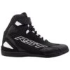 RST Sabre Moto Shoes CE - Black White -Motorcycle Clothing Store rst sabre moto shoes ce black white getgearedshop