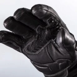 RST Storm 2 Leather Gloves CE WP - Black -Motorcycle Clothing Store rst storm 2 leather gloves ce wp black getgearedshop 4