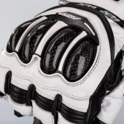 RST Tractech Evo 4 Gloves CE - White Black -Motorcycle Clothing Store rst tractech evo 4 gloves ce white black getgearedshop 3
