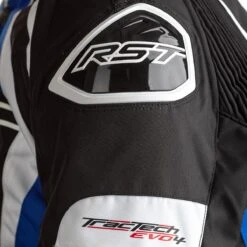 RST Tractech Evo 4 Textile Jacket CE WP - Black Blue -Motorcycle Clothing Store rst tractech evo 4 textile jacket ce wp black blue getgearedshop 3