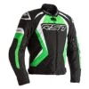 RST Tractech Evo 4 Textile Jacket CE WP - Black Green -Motorcycle Clothing Store rst tractech evo 4 textile jacket ce wp black green getgearedshop 1