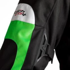 RST Tractech Evo 4 Textile Jacket CE WP - Black Green -Motorcycle Clothing Store rst tractech evo 4 textile jacket ce wp black green getgearedshop 4