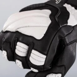 RST Turbine Gloves CE - Black White -Motorcycle Clothing Store rst turbine gloves ce black white getgearedshop 3