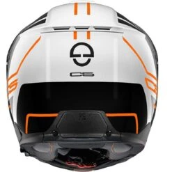 Schuberth C5 Flip Helmet Master - Orange -Motorcycle Clothing Store schuberth c5 flip helmet master orange getgearedshop 4