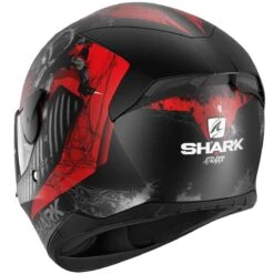 Shark D-Skwal 2 Helmet Atraxx KRA - Red -Motorcycle Clothing Store shark d skwal 2 helmet atraxx kra red getgearedshop 2