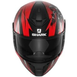 Shark D-Skwal 2 Helmet Atraxx KRA - Red -Motorcycle Clothing Store shark d skwal 2 helmet atraxx kra red getgearedshop 3