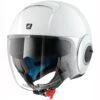 Shark Nano Helmet Blank WHU - White -Motorcycle Clothing Store shark nano helmet blank whu white getgearedshop 1