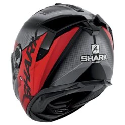 Shark Spartan GT Elgen Helmet KAR - Matt Black Red -Motorcycle Clothing Store shark spartan gt elgen helmet kar matt black red getgearedshop 3