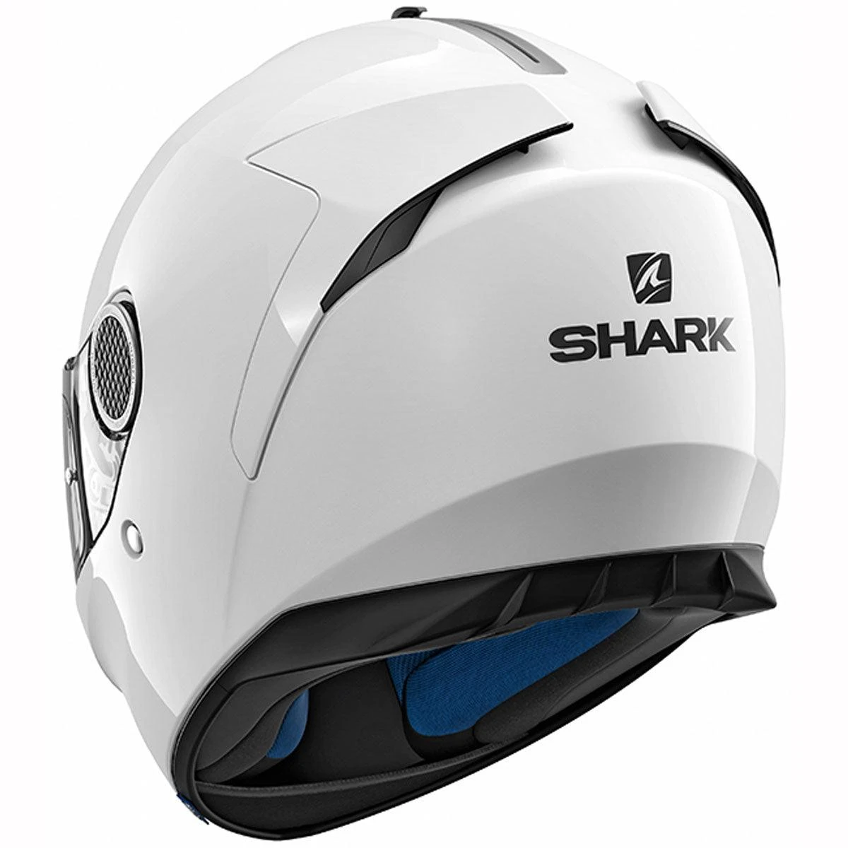 Shark Spartan Helmet Blank WHU - White 4 Shark Spartan Helmet Blank WHU - White - Image 2