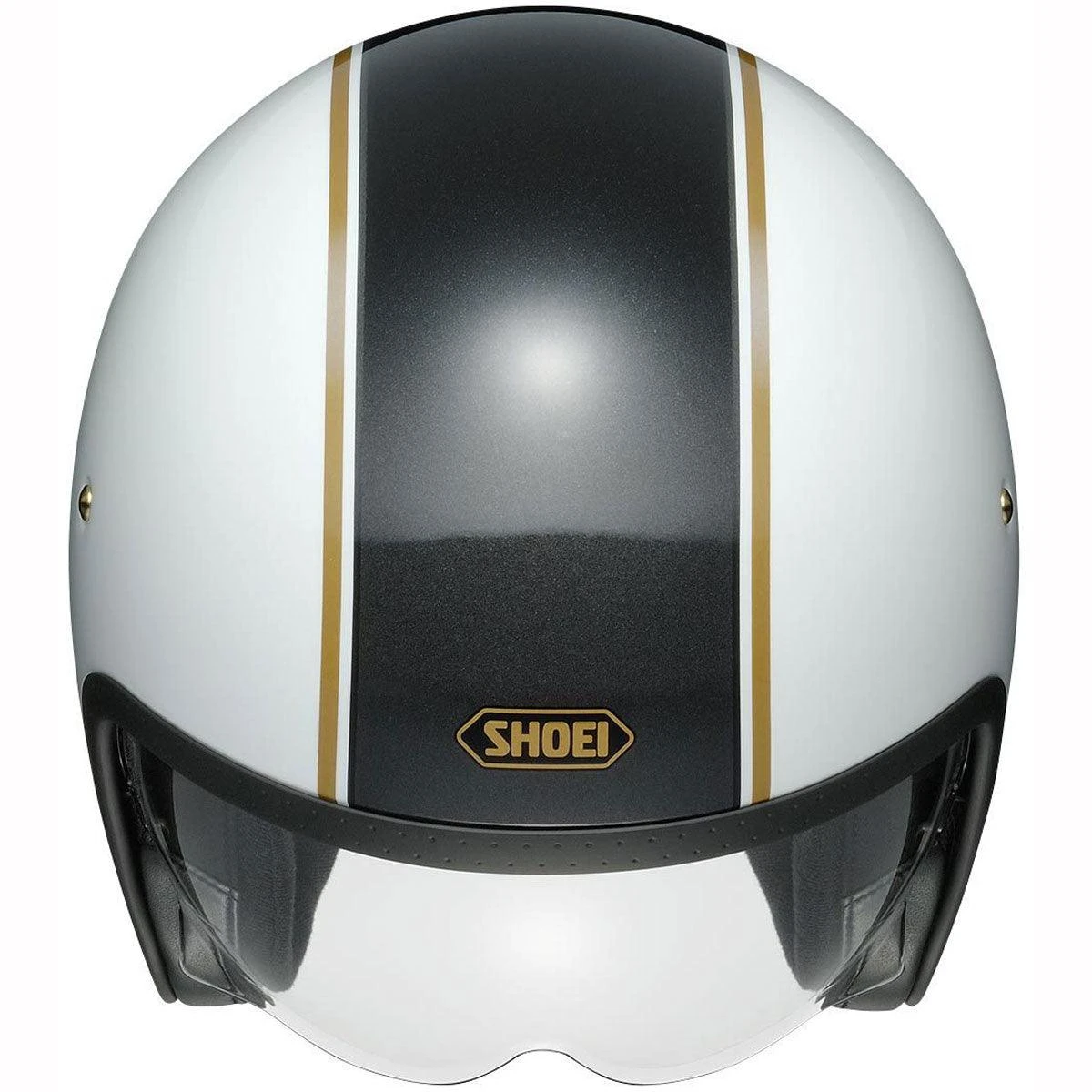 Shoei J-O Carburettor TC6 Helmet - White Black Gold 4 Shoei J-O Carburettor TC6 Helmet - White Black Gold - Image 2