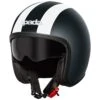 Spada Ace Viper Helmet - Matt Black White -Motorcycle Clothing Store spada ace viper helmet matt black white getgearedshop