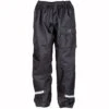 Spada Aqua Rain Trousers WP - Black -Motorcycle Clothing Store spada aqua rain trousers wp black getgearedshop