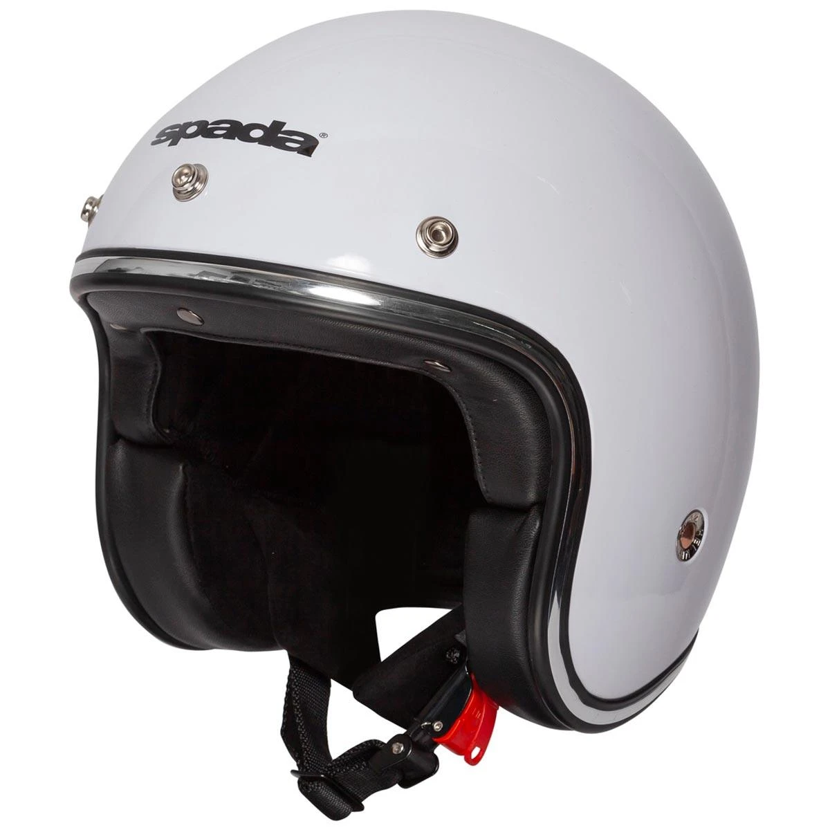 Spada Open Face Classic Helmet - White 3 Spada Open Face Classic Helmet - White